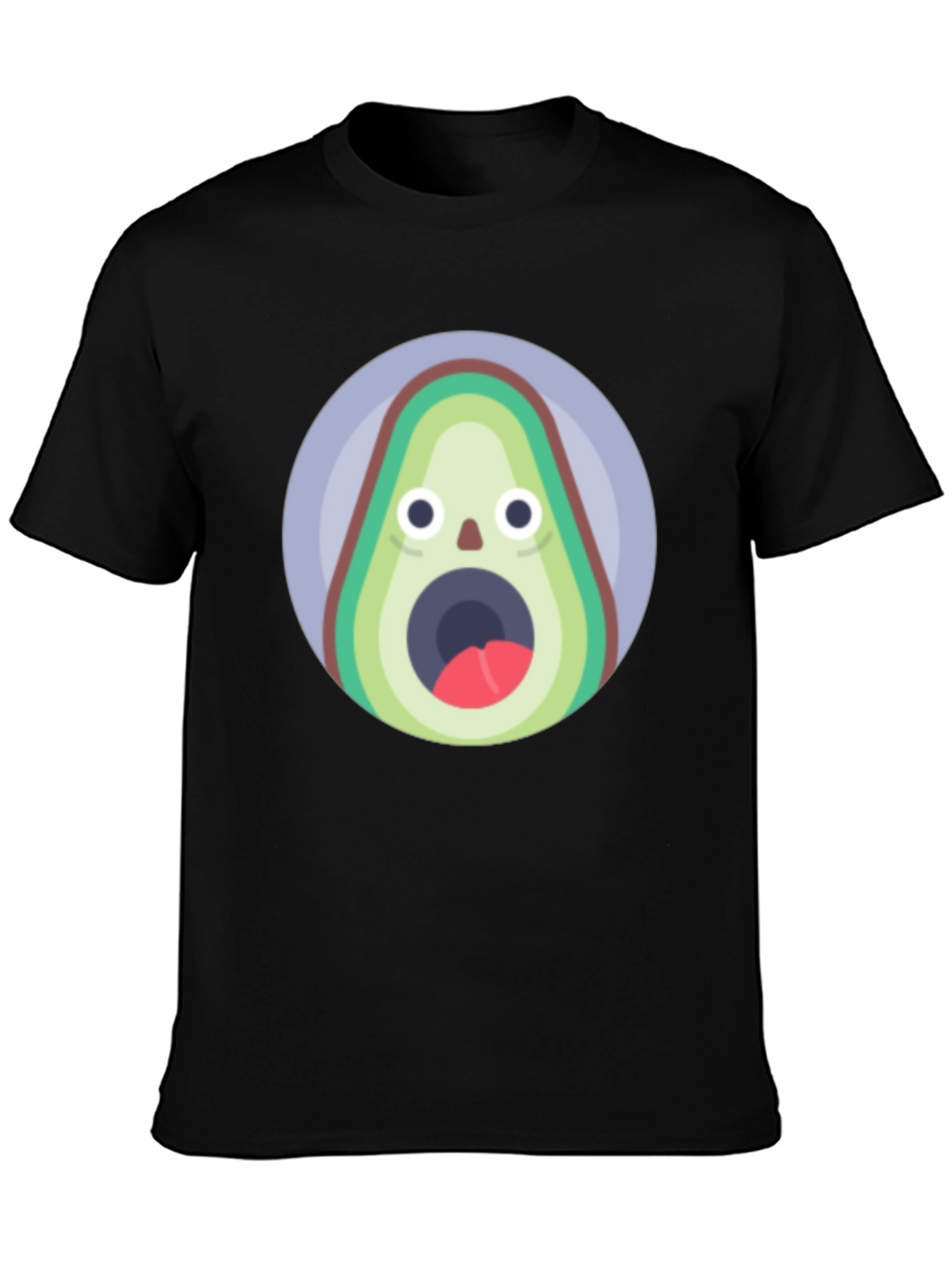 Funny Avocado T-Shirt - Shocked Fruit Graphic Tee