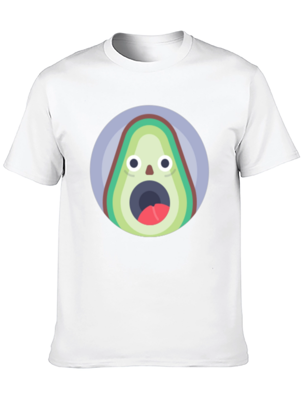 Funny Avocado T-Shirt - Shocked Fruit Graphic Tee