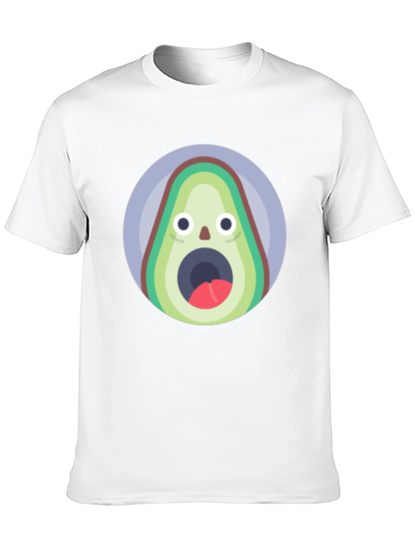 Funny Avocado T-Shirt - Shocked Fruit Graphic Tee