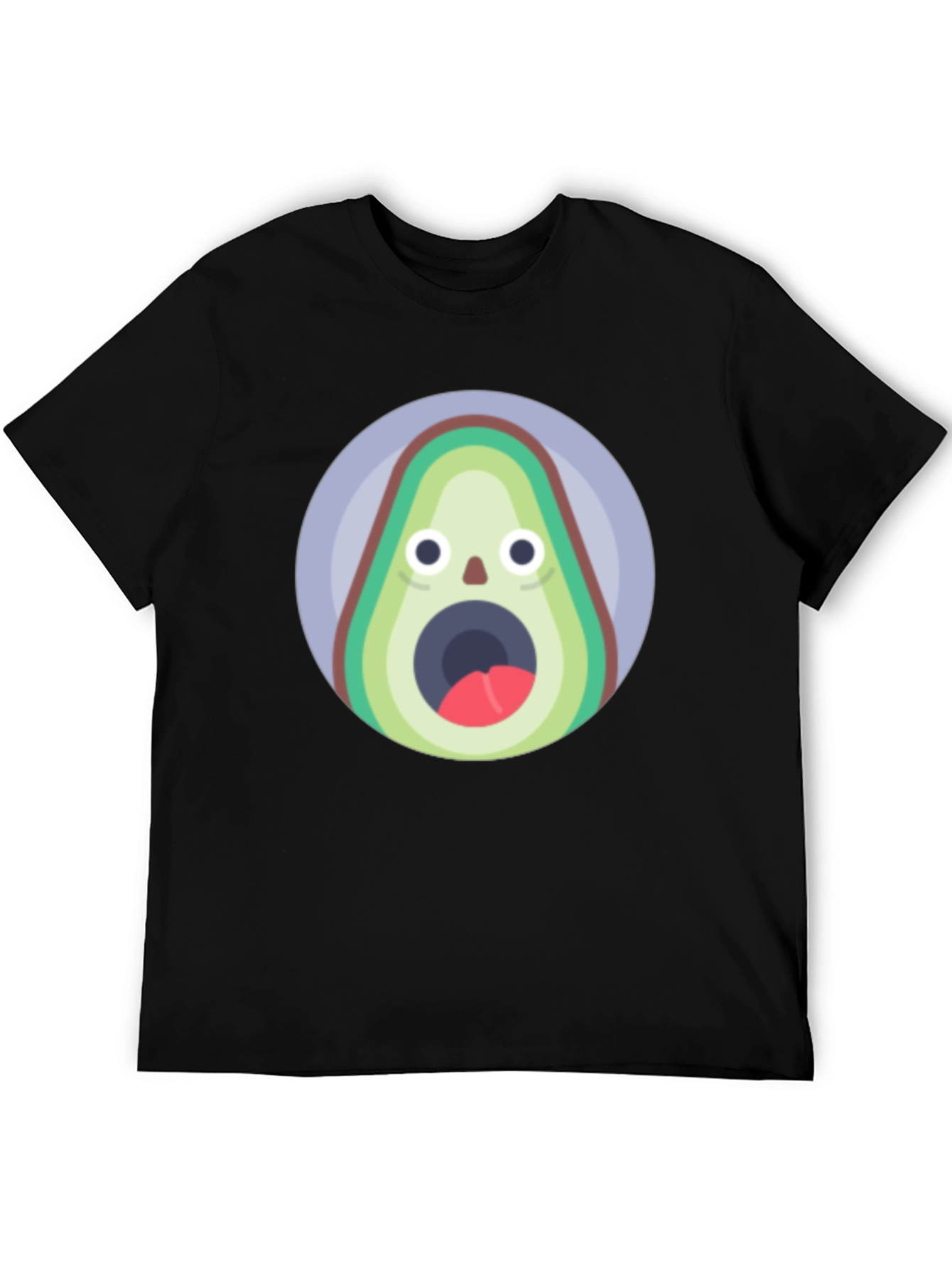 Funny Avocado T-Shirt - Shocked Fruit Graphic Tee