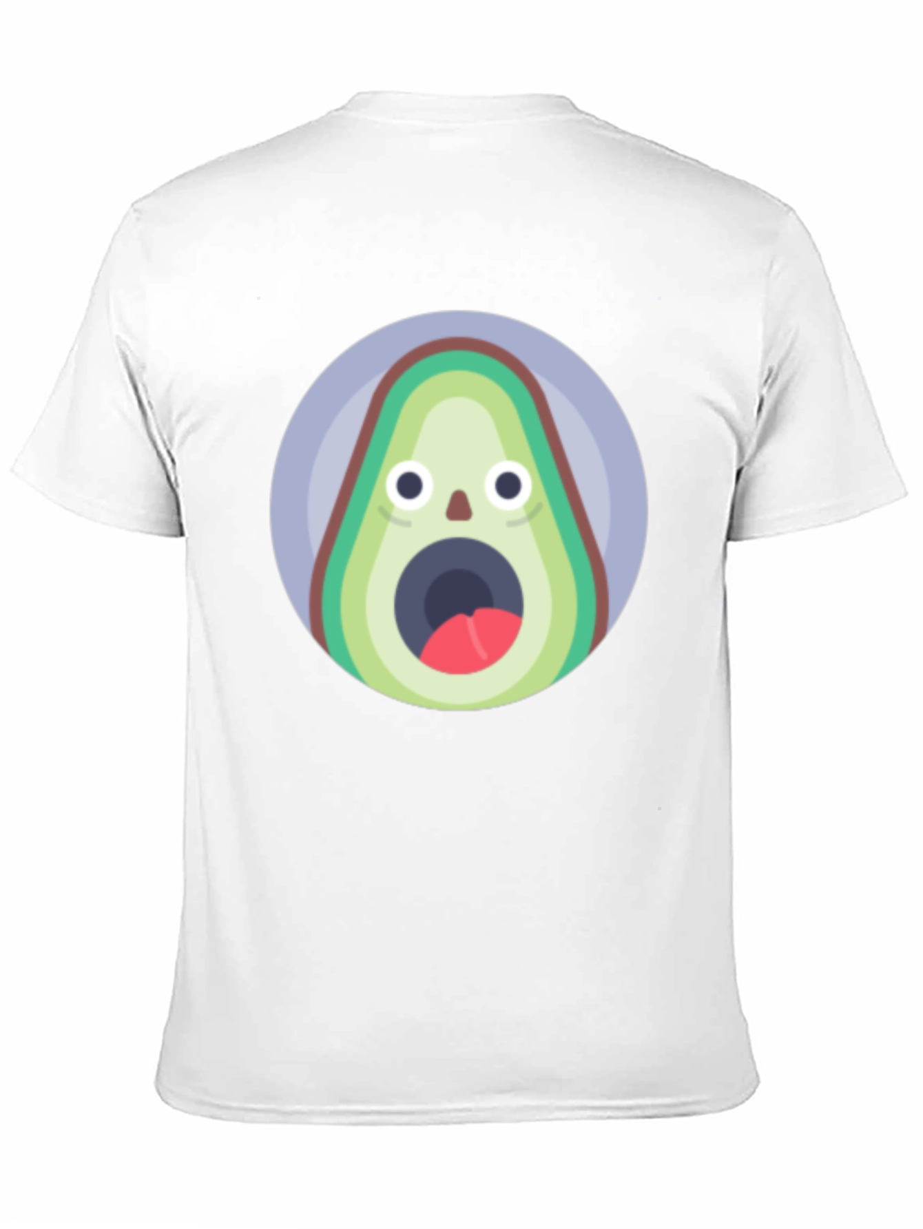 Funny Avocado T-Shirt - Shocked Fruit Graphic Tee