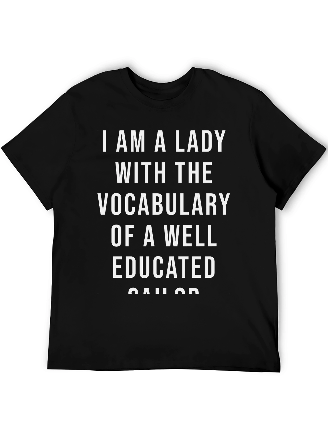 I Am A Lady With A Sailors Vocabulary Graphic Tee