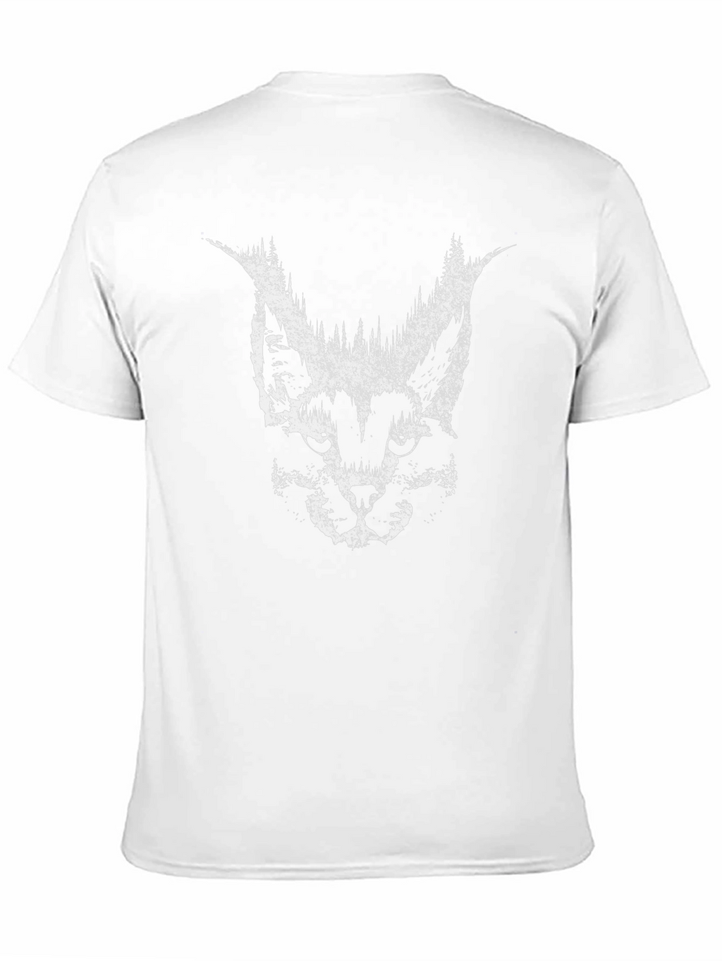 Abstract Lynx T-Shirt - Black Graphic Tee