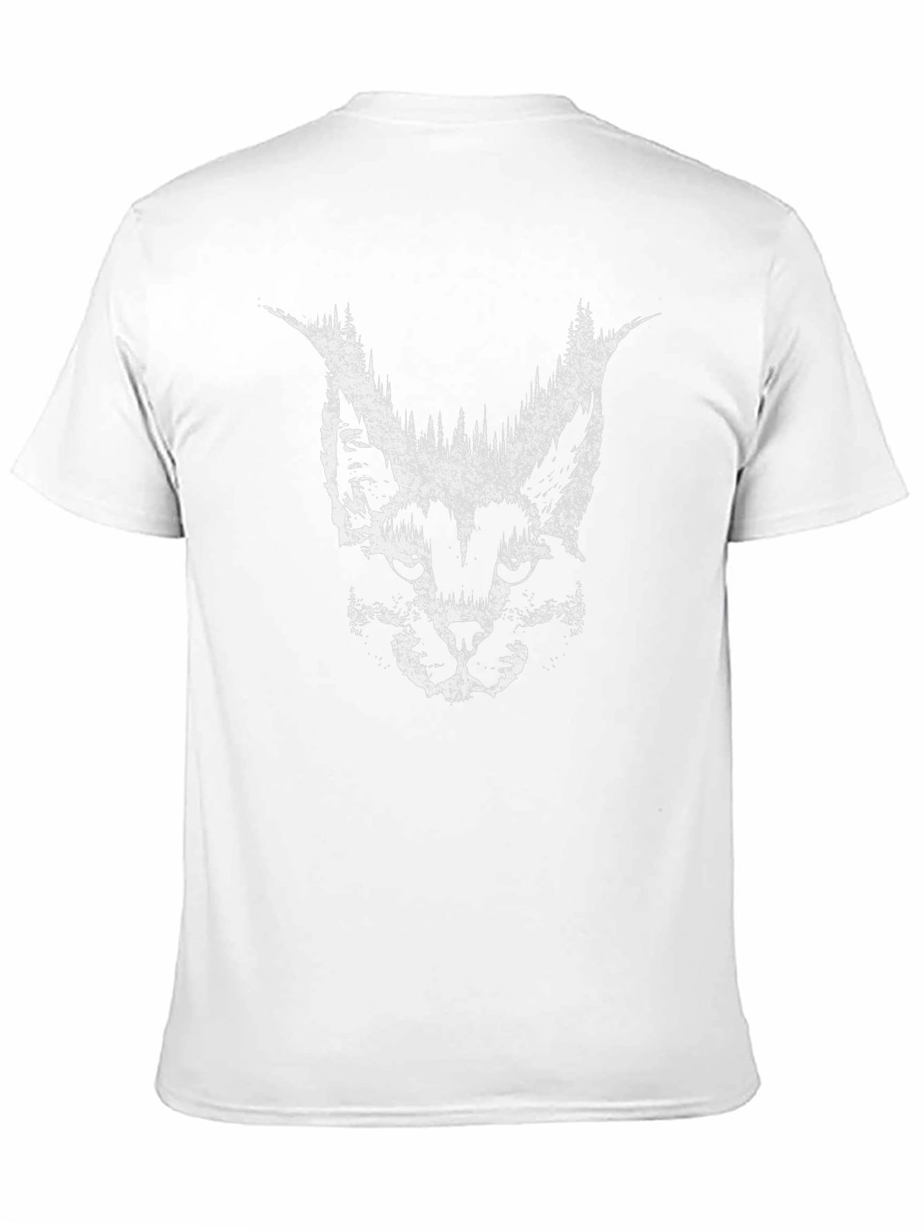 Abstract Lynx T-Shirt - Black Graphic Tee