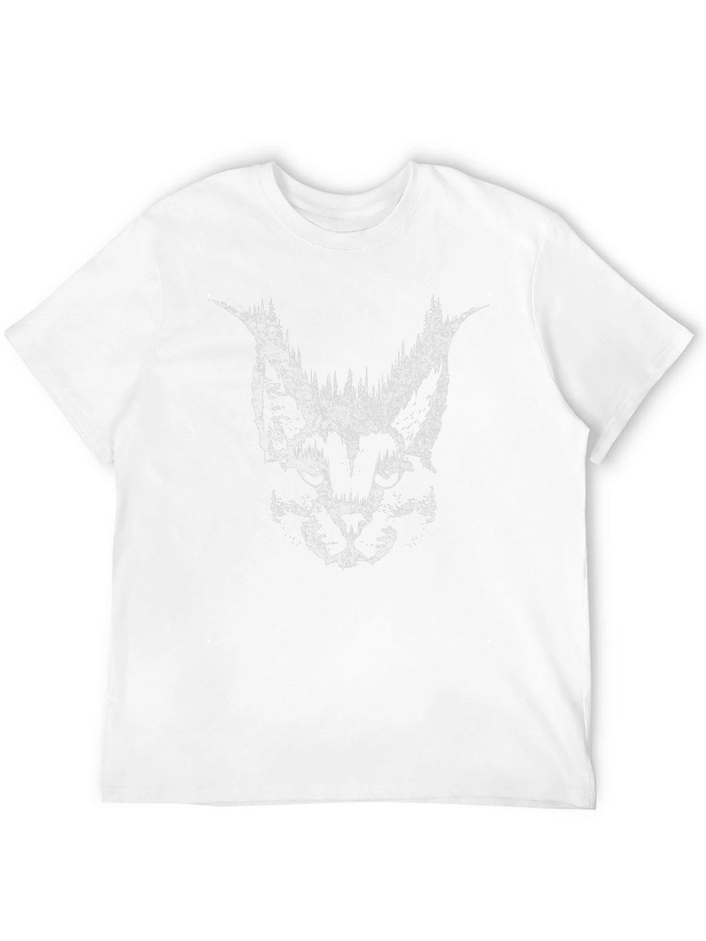 Abstract Lynx T-Shirt - Black Graphic Tee