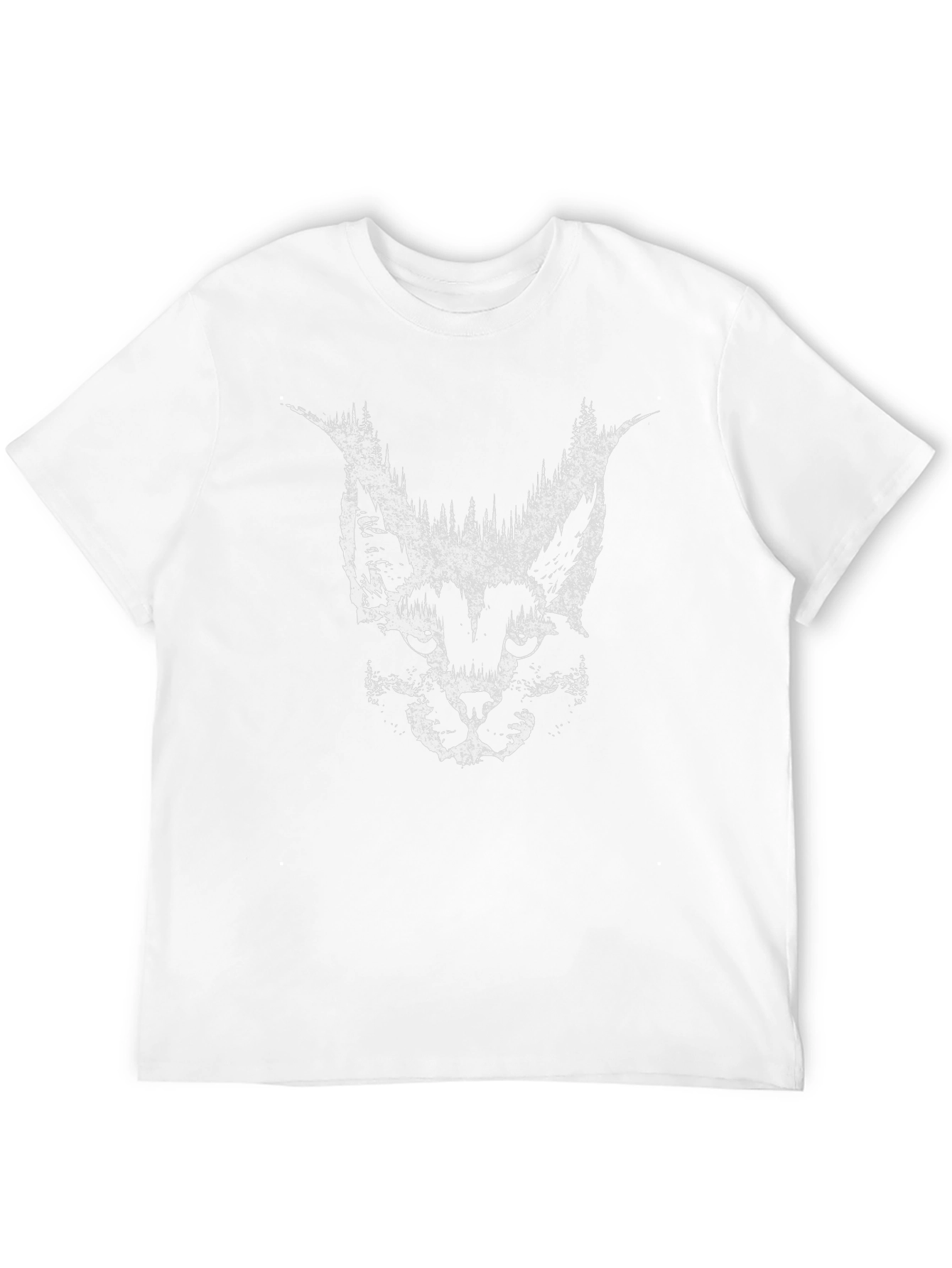 Abstract Lynx T-Shirt - Black Graphic Tee