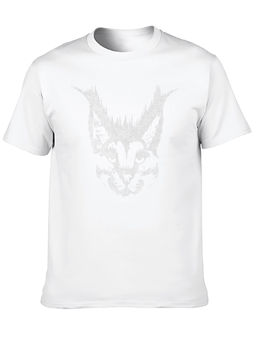 Abstract Lynx T-Shirt - Black Graphic Tee