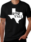 Shalom Yall Texas T-Shirt - Black