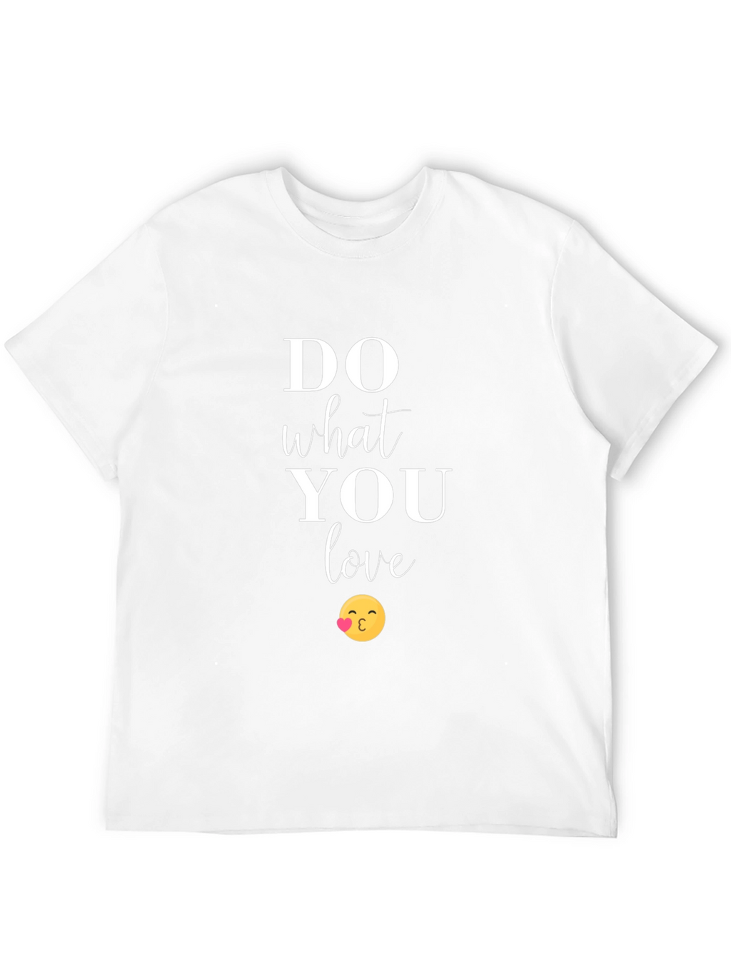 Do What You Love Graphic Tee - Kiss Emoji