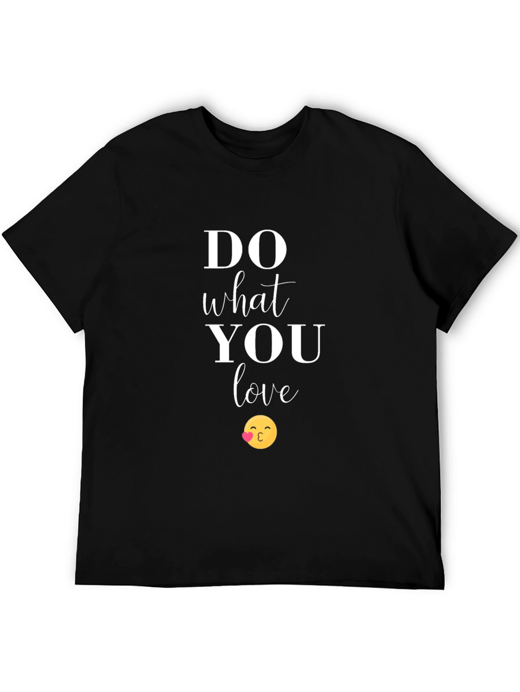 Do What You Love Graphic Tee - Kiss Emoji