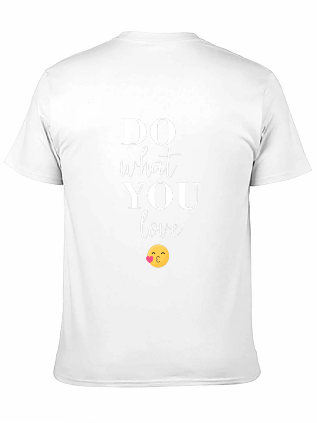 Do What You Love Graphic Tee - Kiss Emoji