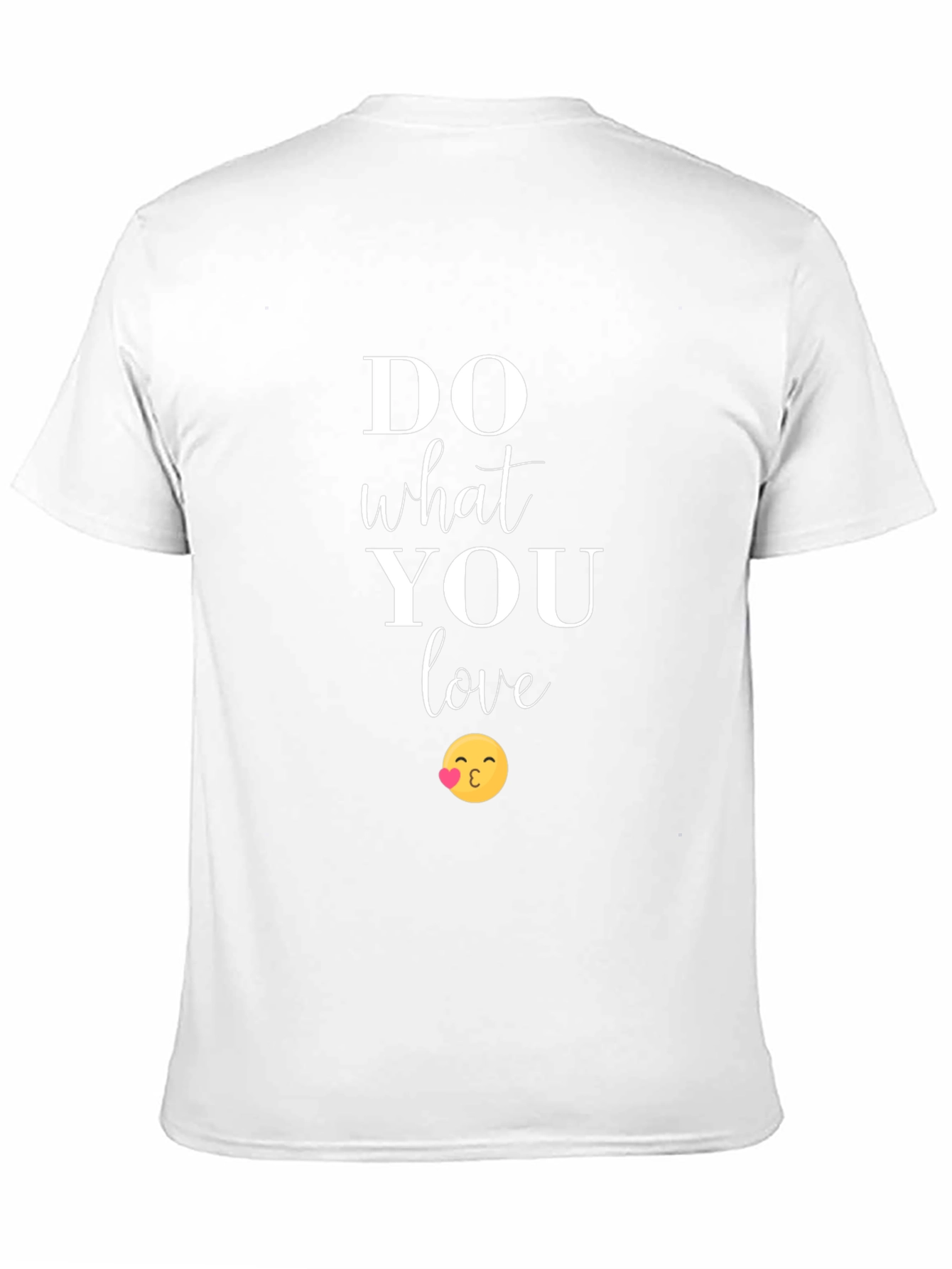 Do What You Love Graphic Tee - Kiss Emoji