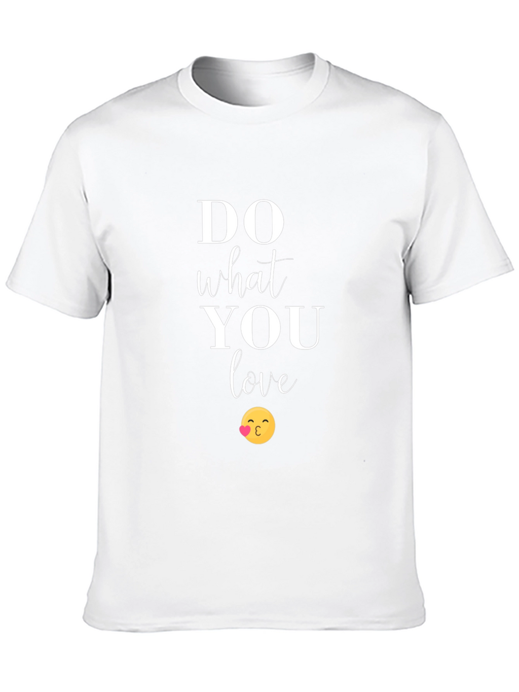Do What You Love Graphic Tee - Kiss Emoji
