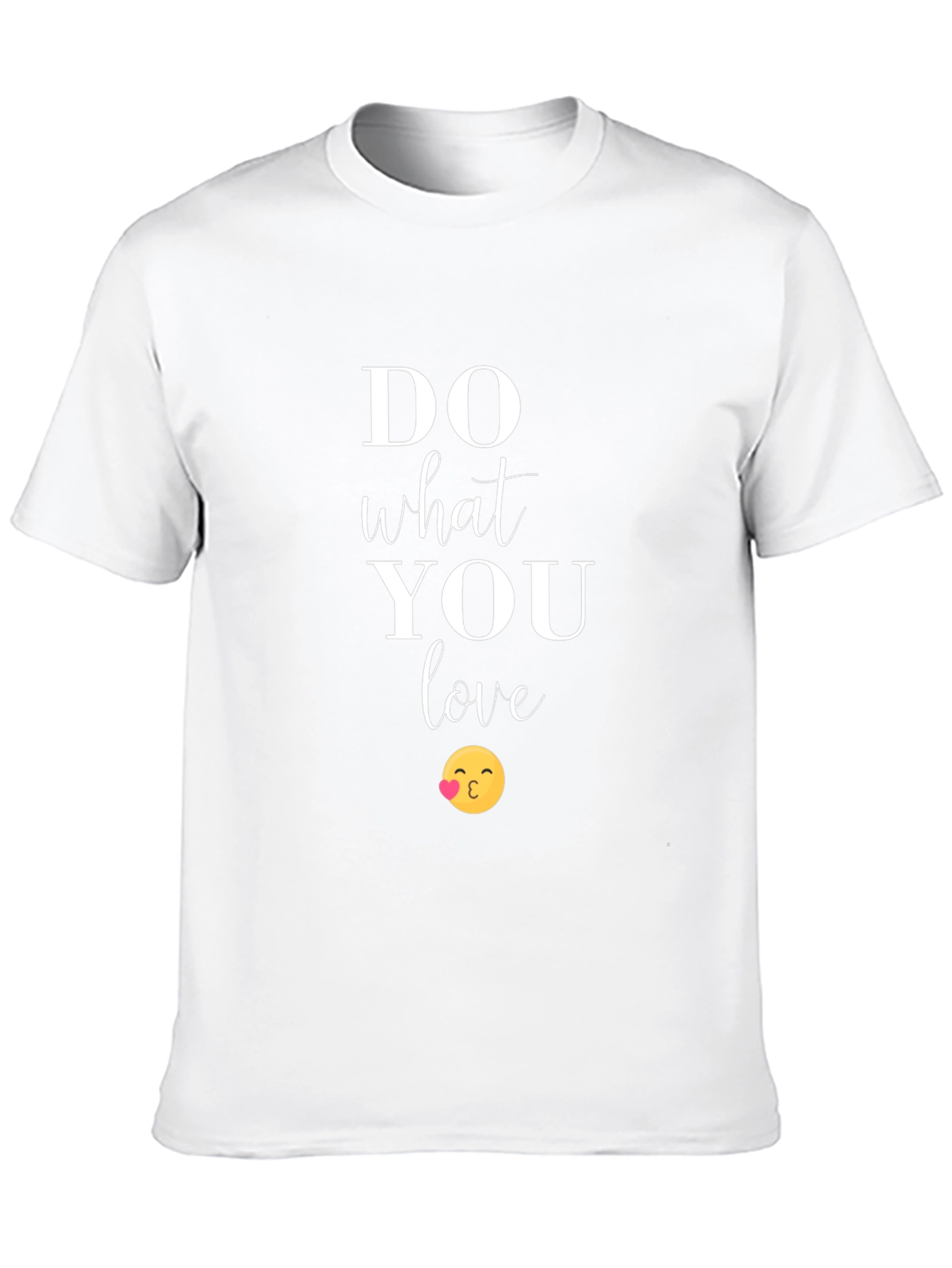 Do What You Love Graphic Tee - Kiss Emoji