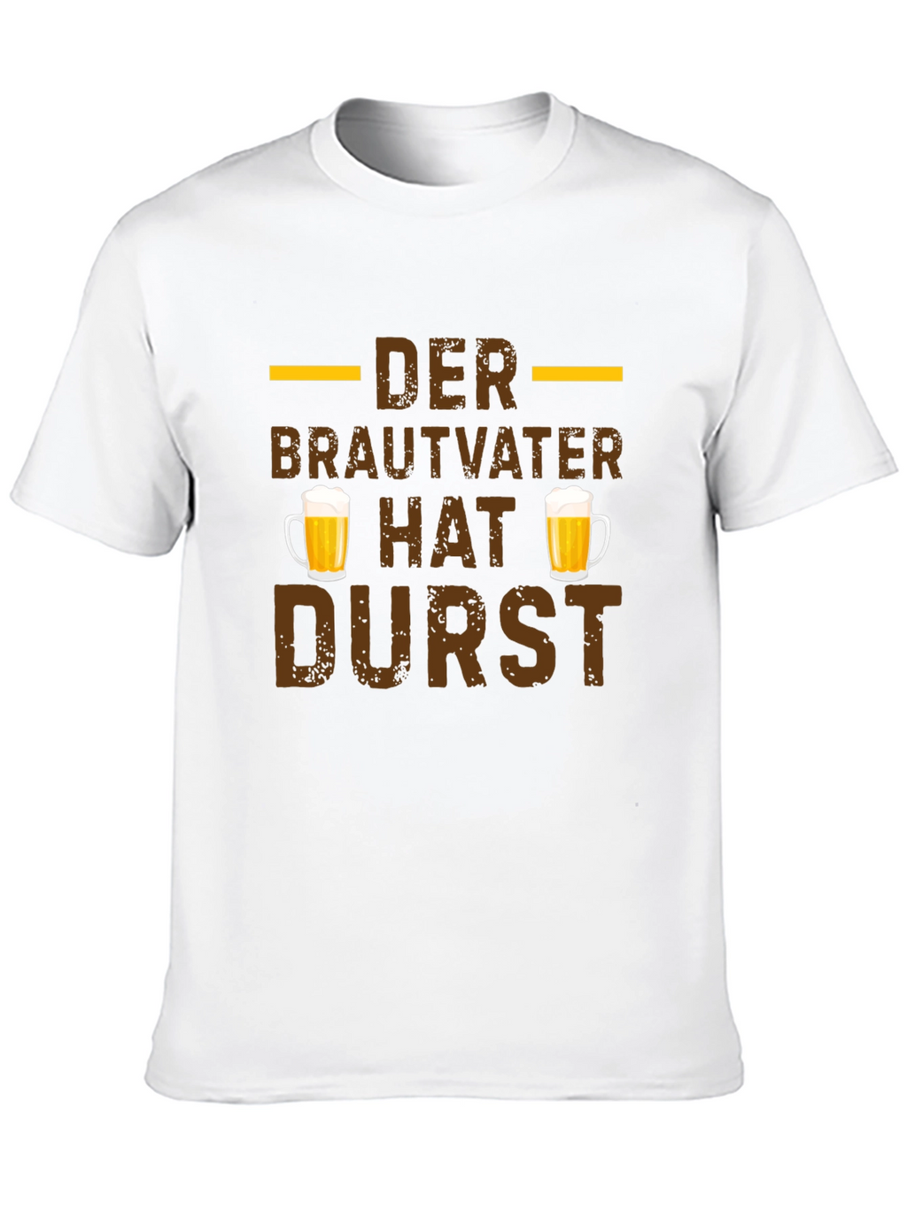Der Brautvater Hat Durst German Beer T-Shirt