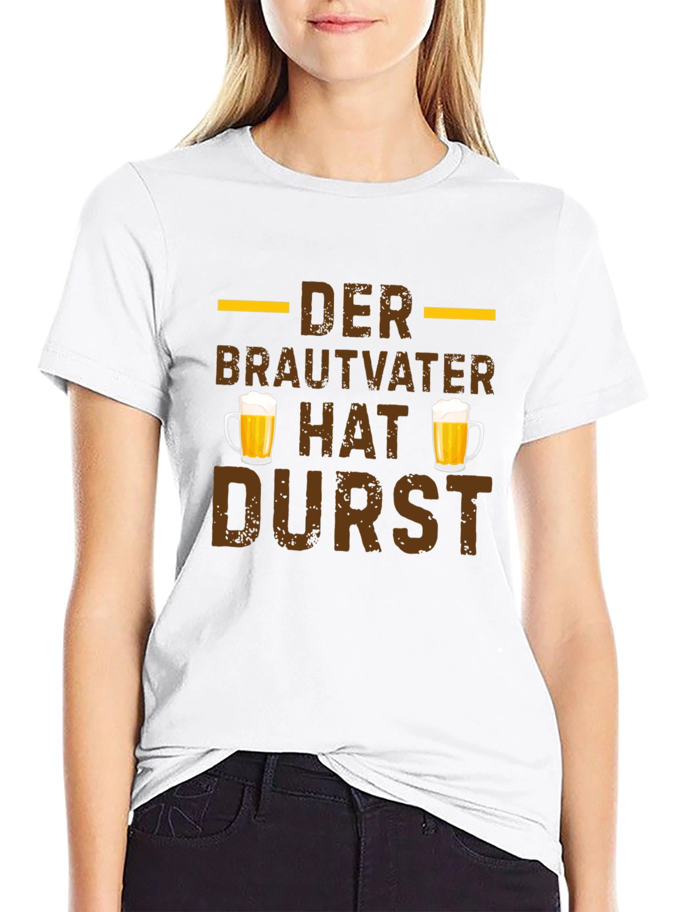 Der Brautvater Hat Durst German Beer T-Shirt