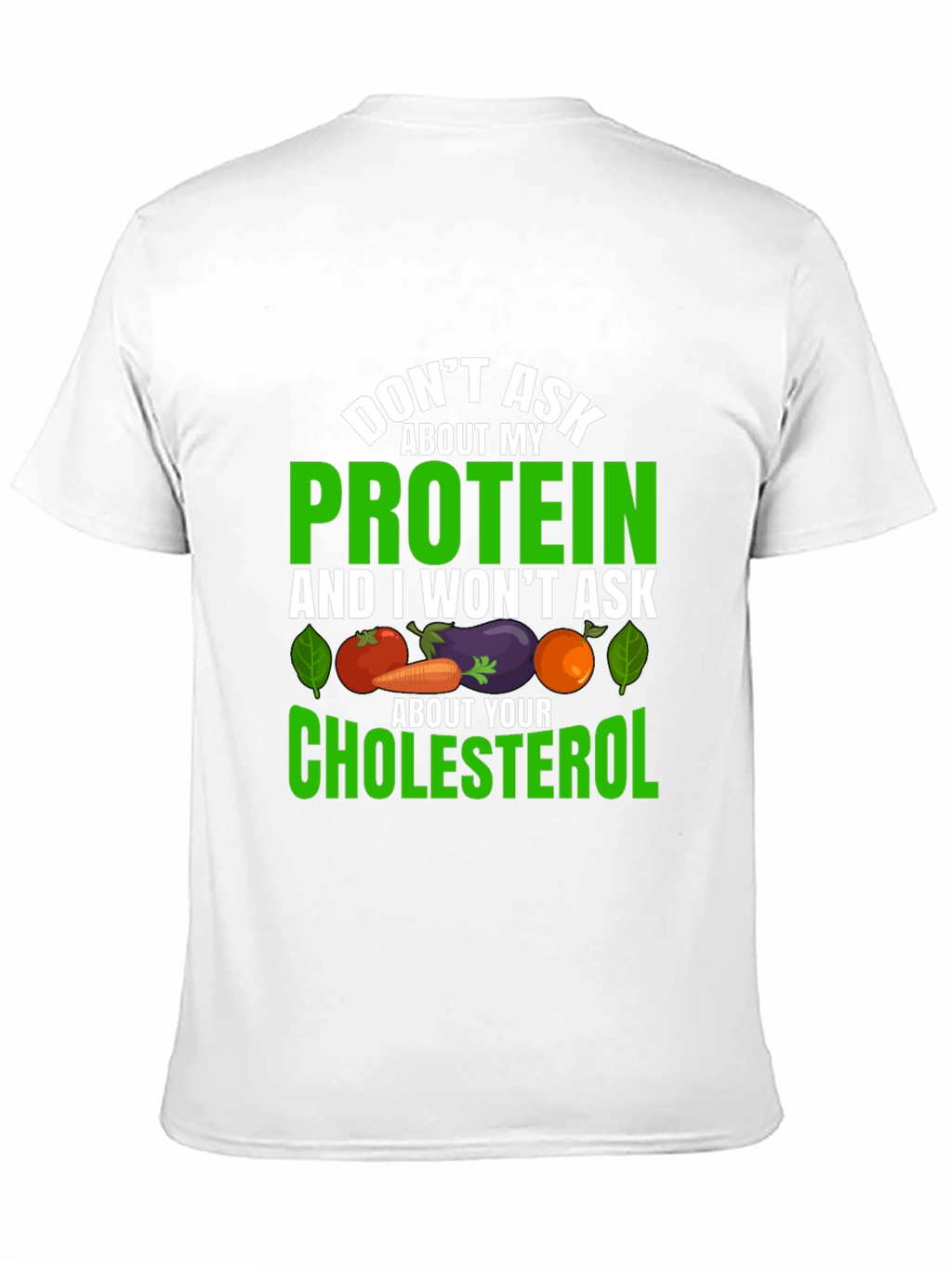 Vegan Protein Cholesterol Graphic T-Shirt