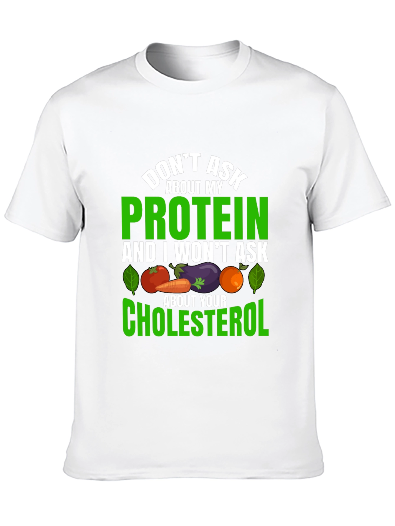 Vegan Protein Cholesterol Graphic T-Shirt