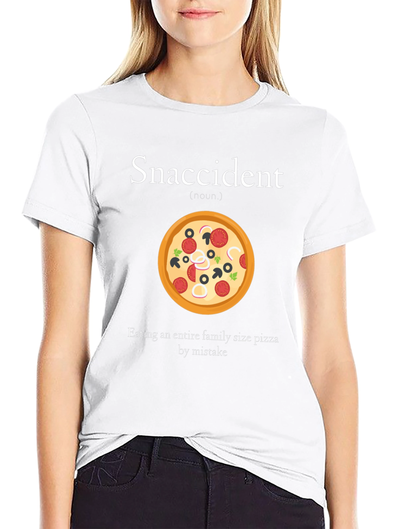 Snaccident Pizza Graphic T-Shirt