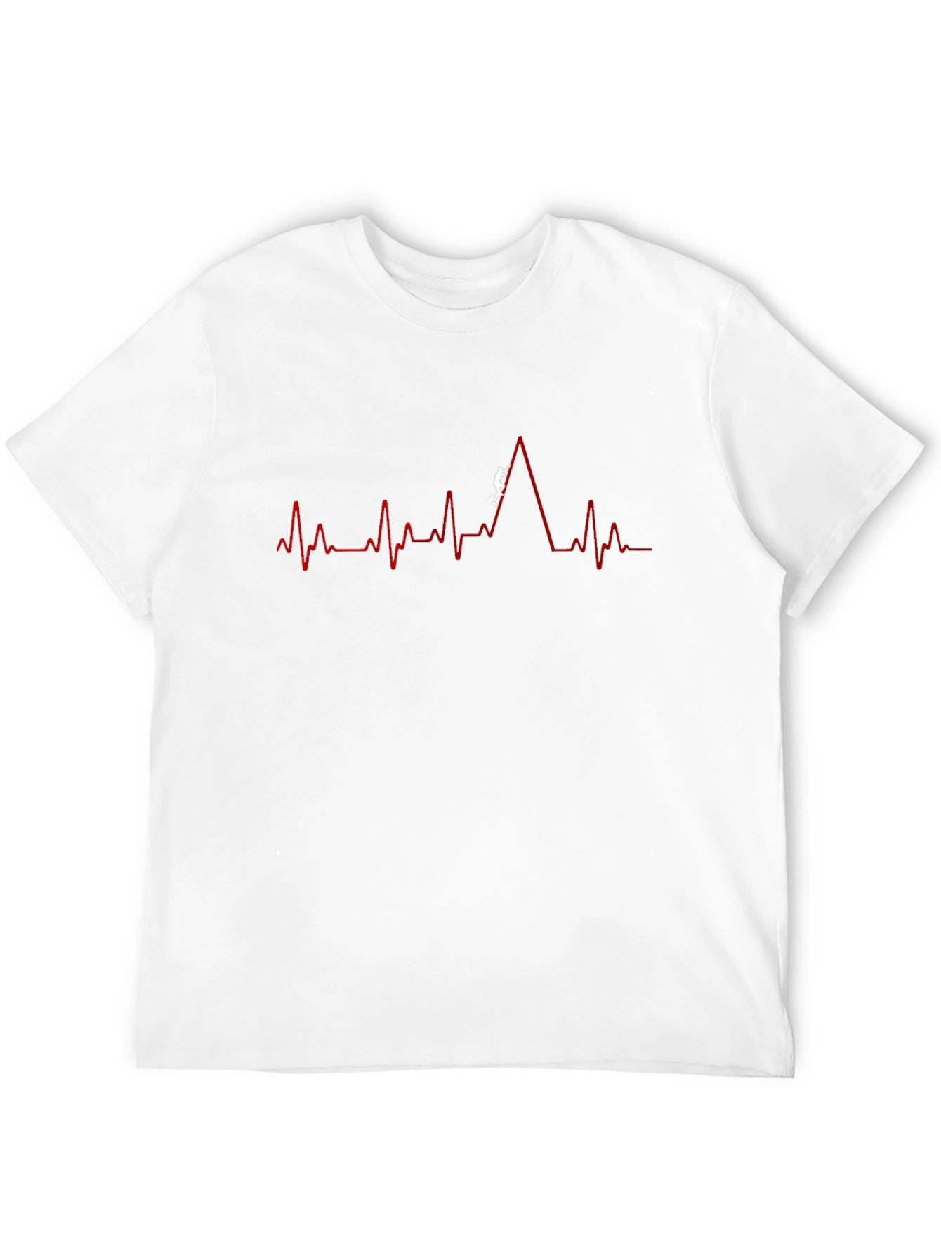 Mountain Climber Heartbeat T-Shirt - Black