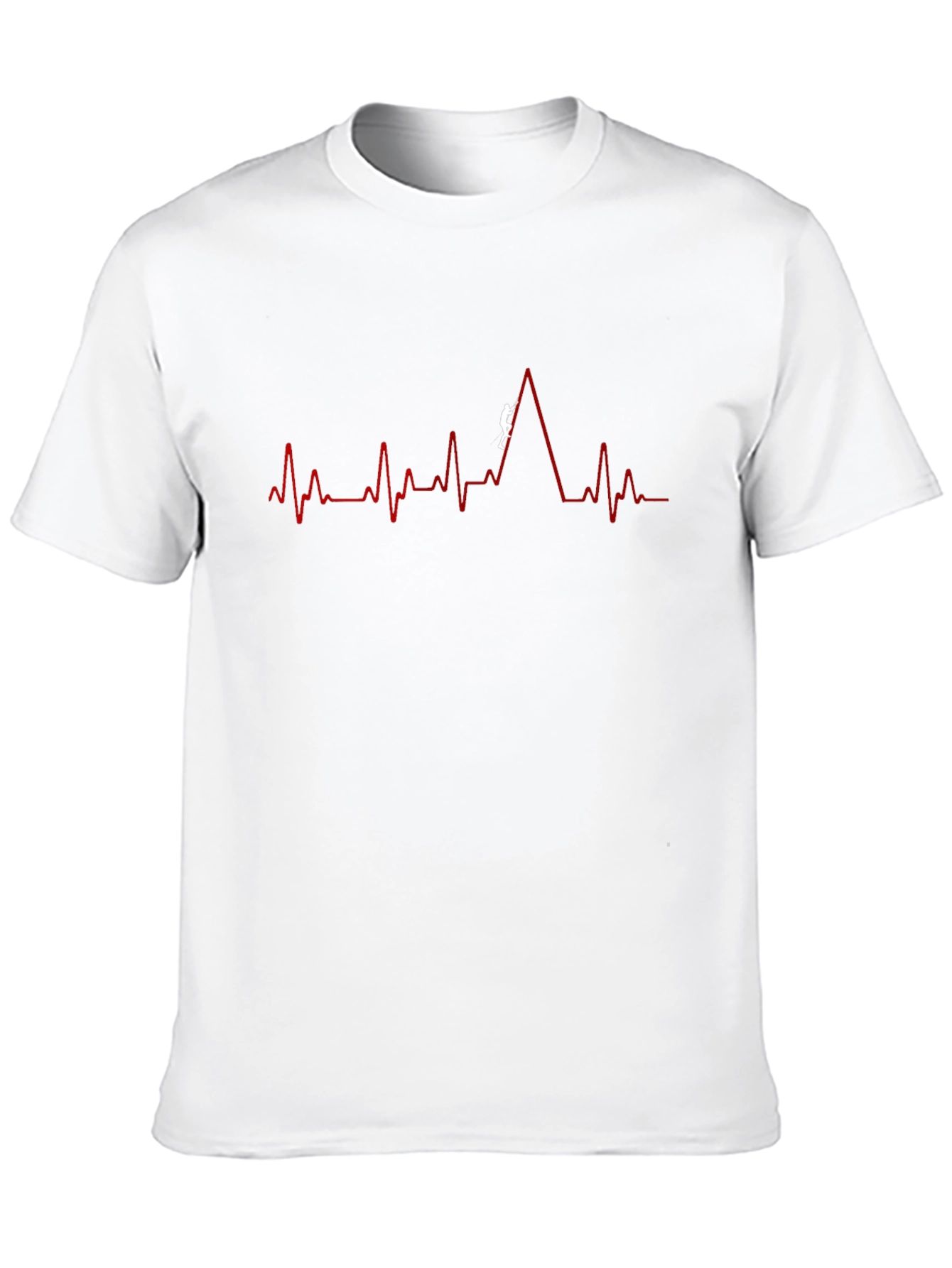 Mountain Climber Heartbeat T-Shirt - Black