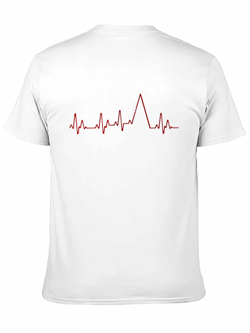 Mountain Climber Heartbeat T-Shirt - Black