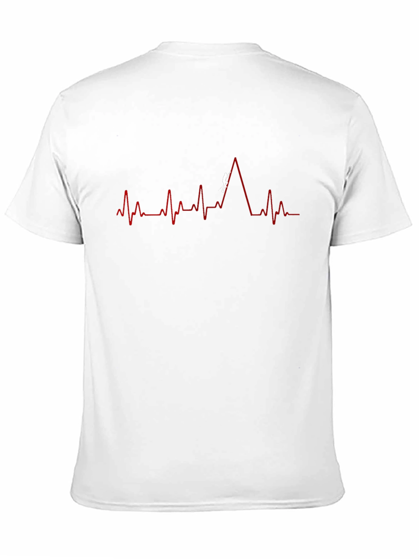 Mountain Climber Heartbeat T-Shirt - Black