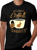 Weekend Coffee & Rabbits Graphic Tee