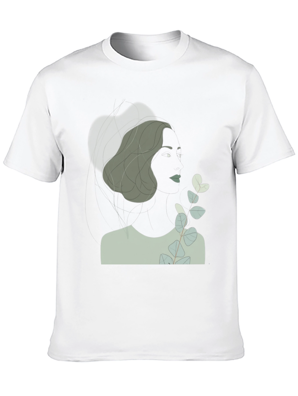 Abstract Woman T-Shirt - Stylish Graphic Tee