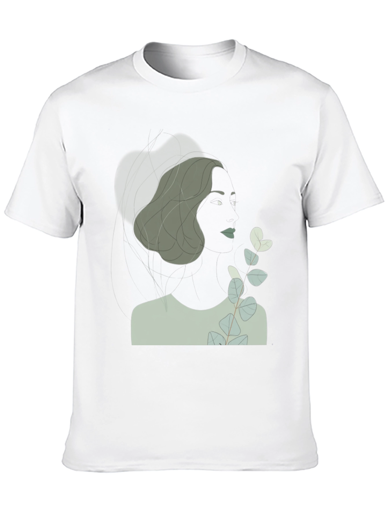 Abstract Woman T-Shirt - Stylish Graphic Tee