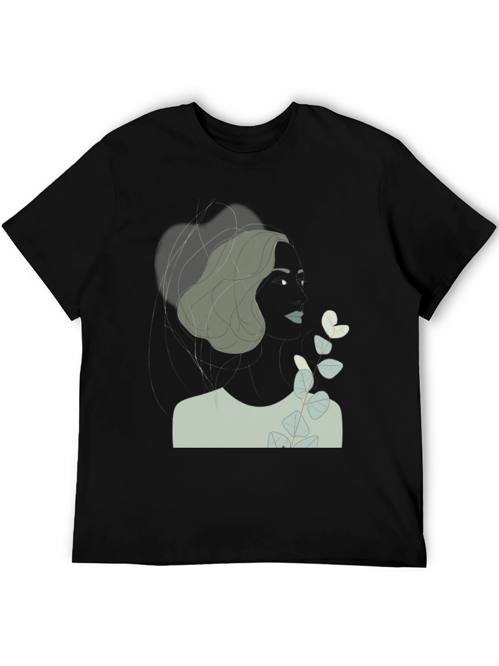 Abstract Woman T-Shirt - Stylish Graphic Tee