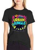 Urban Jungle Graphic T-Shirt - Mens Black Tee
