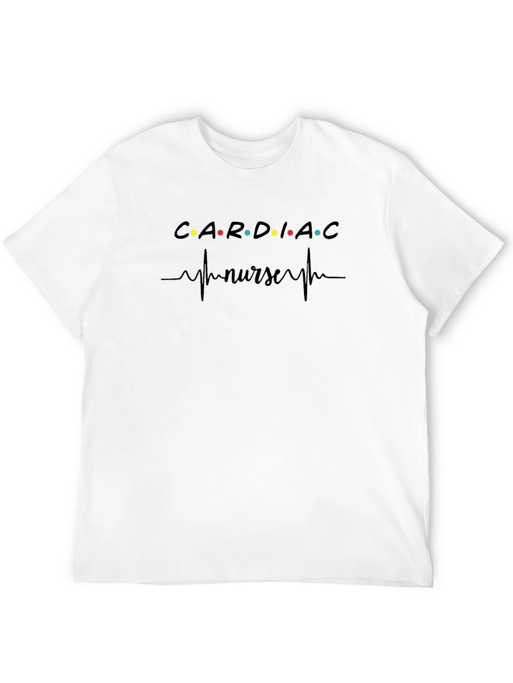 Cardiac Nurse T-Shirt - Heartbeat Design