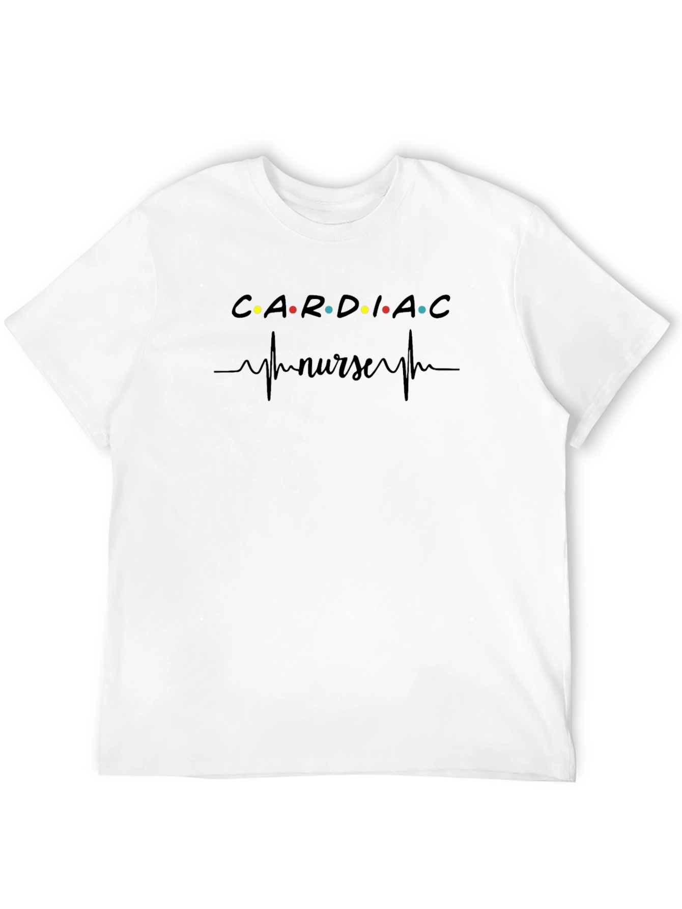Cardiac Nurse T-Shirt - Heartbeat Design