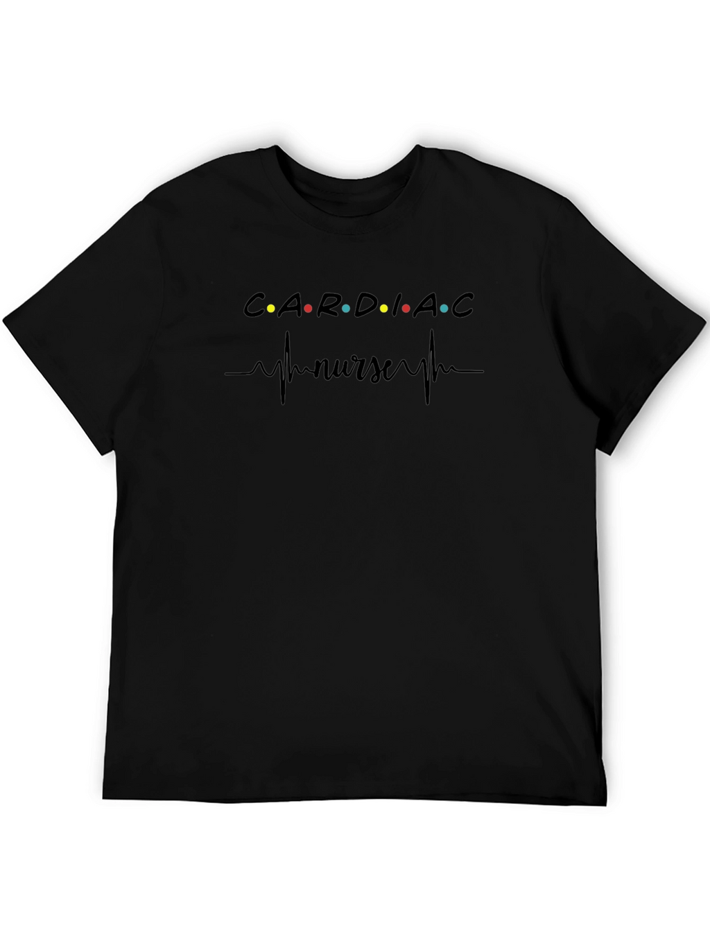Cardiac Nurse T-Shirt - Heartbeat Design