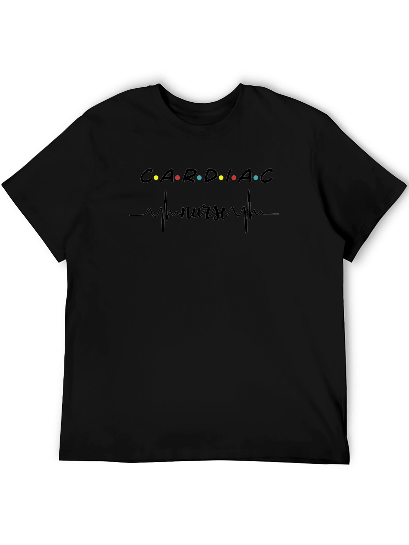 Cardiac Nurse T-Shirt - Heartbeat Design