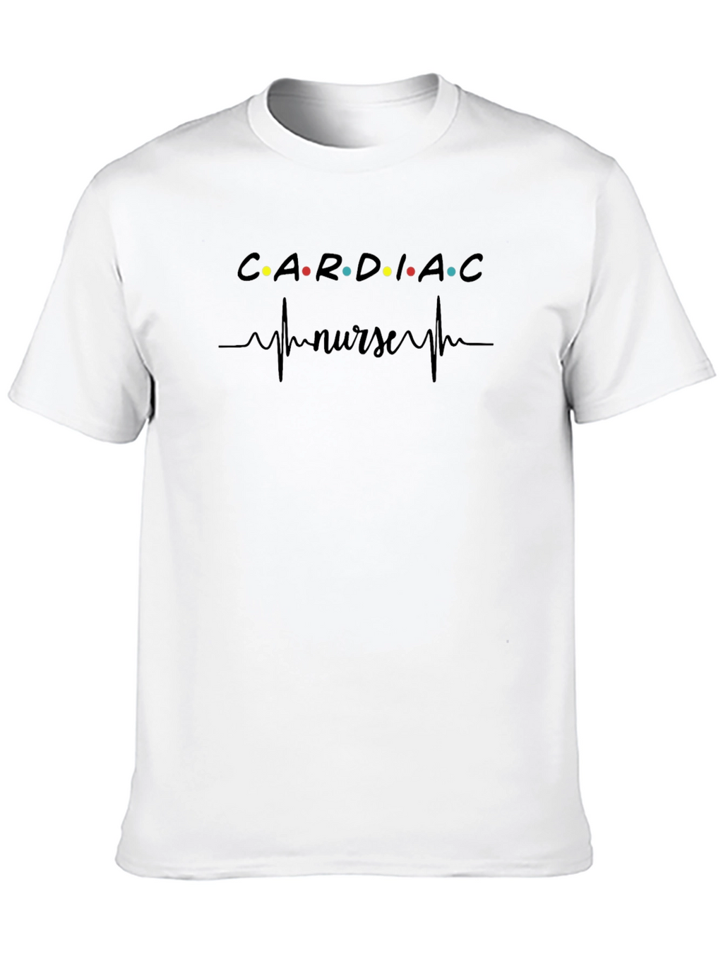 Cardiac Nurse T-Shirt - Heartbeat Design