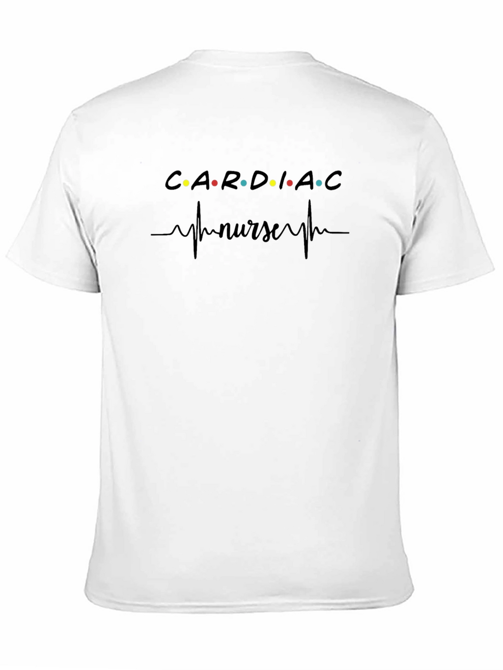 Cardiac Nurse T-Shirt - Heartbeat Design