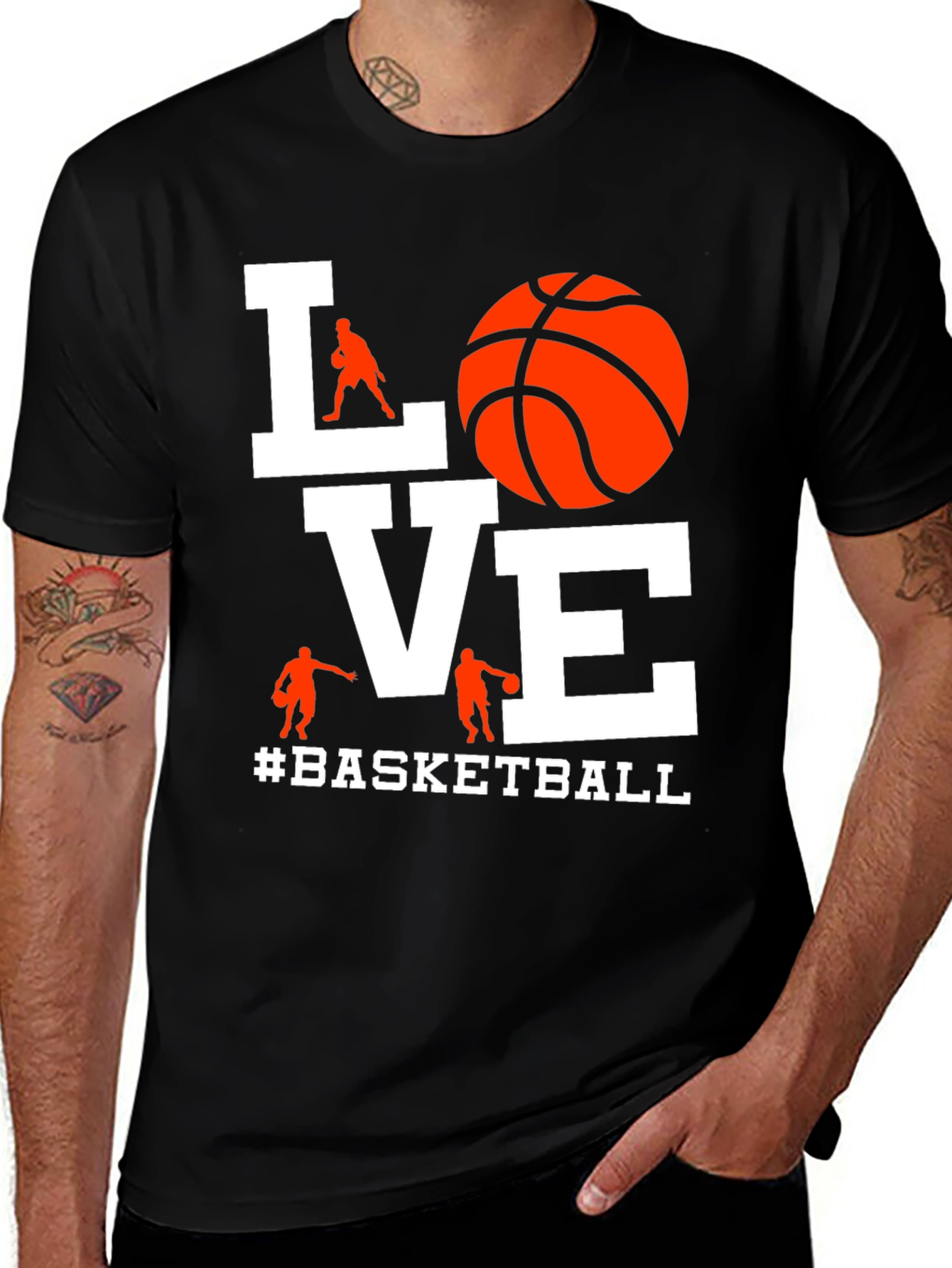 Basketball Love Graphic T-Shirt