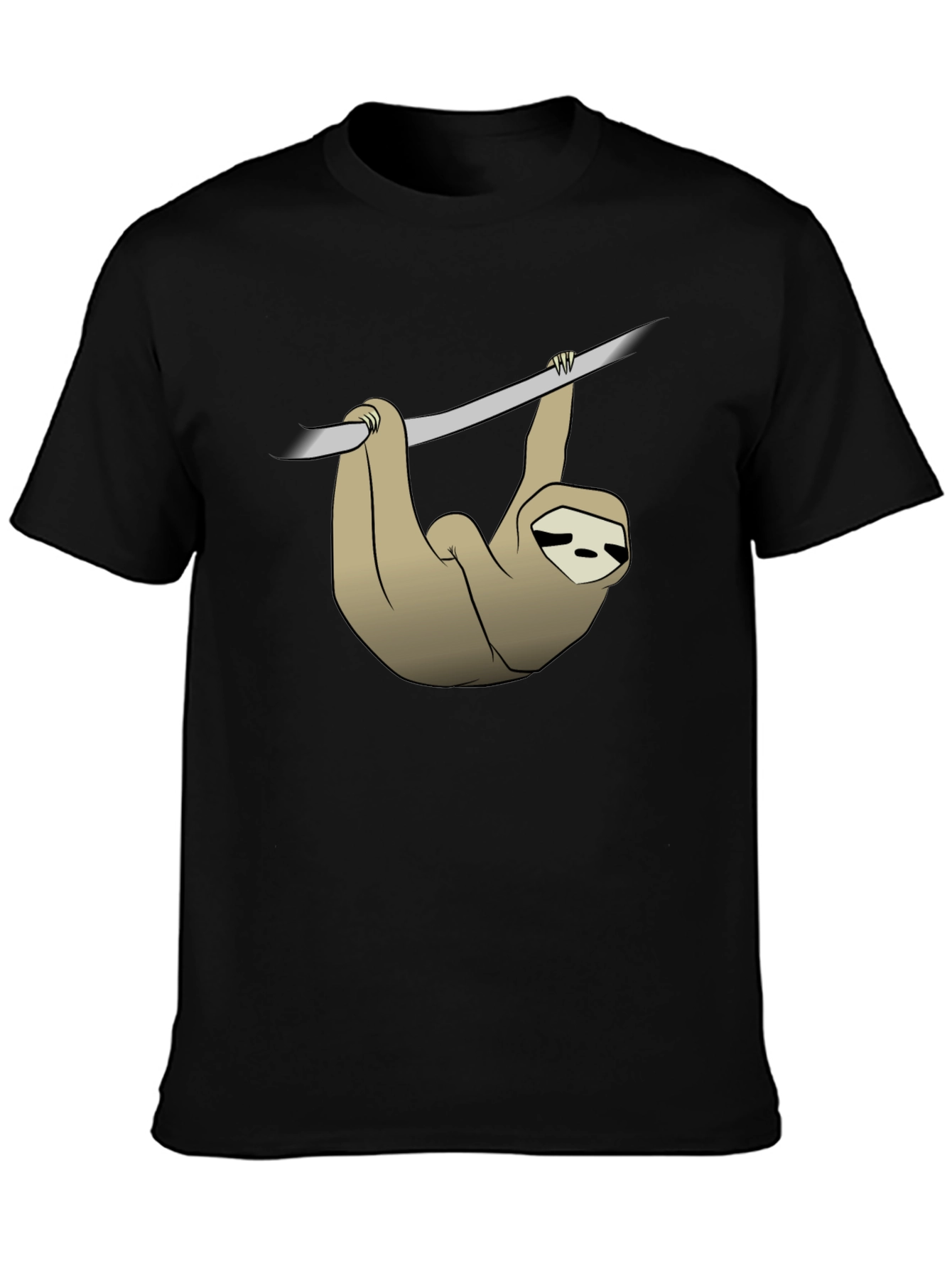 Sloth Hanging on Branch Graphic T-Shirt