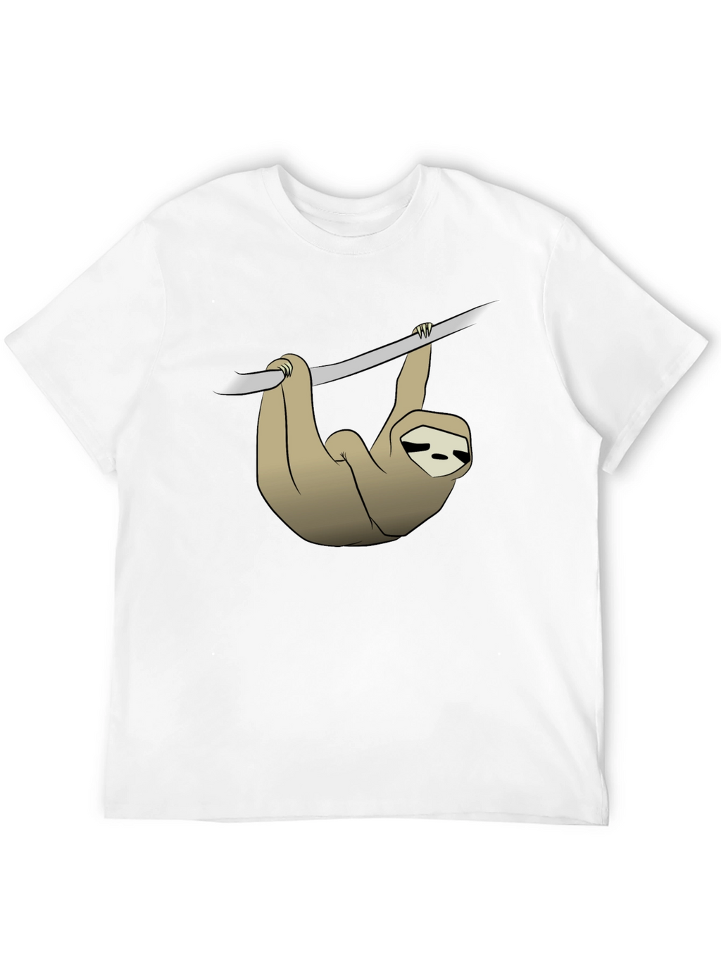 Sloth Hanging on Branch Graphic T-Shirt