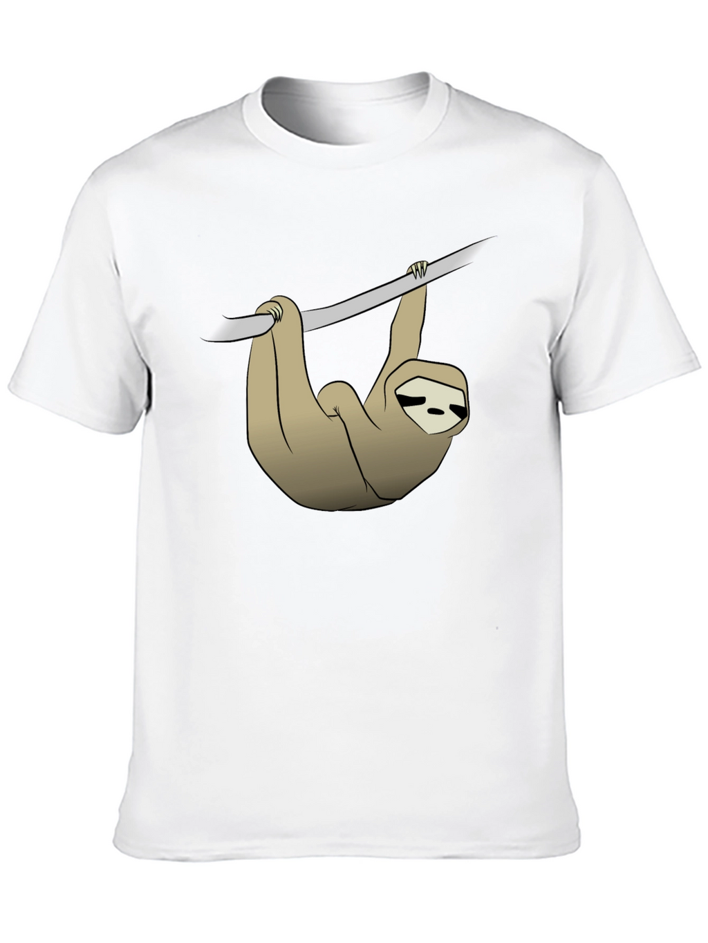 Sloth Hanging on Branch Graphic T-Shirt