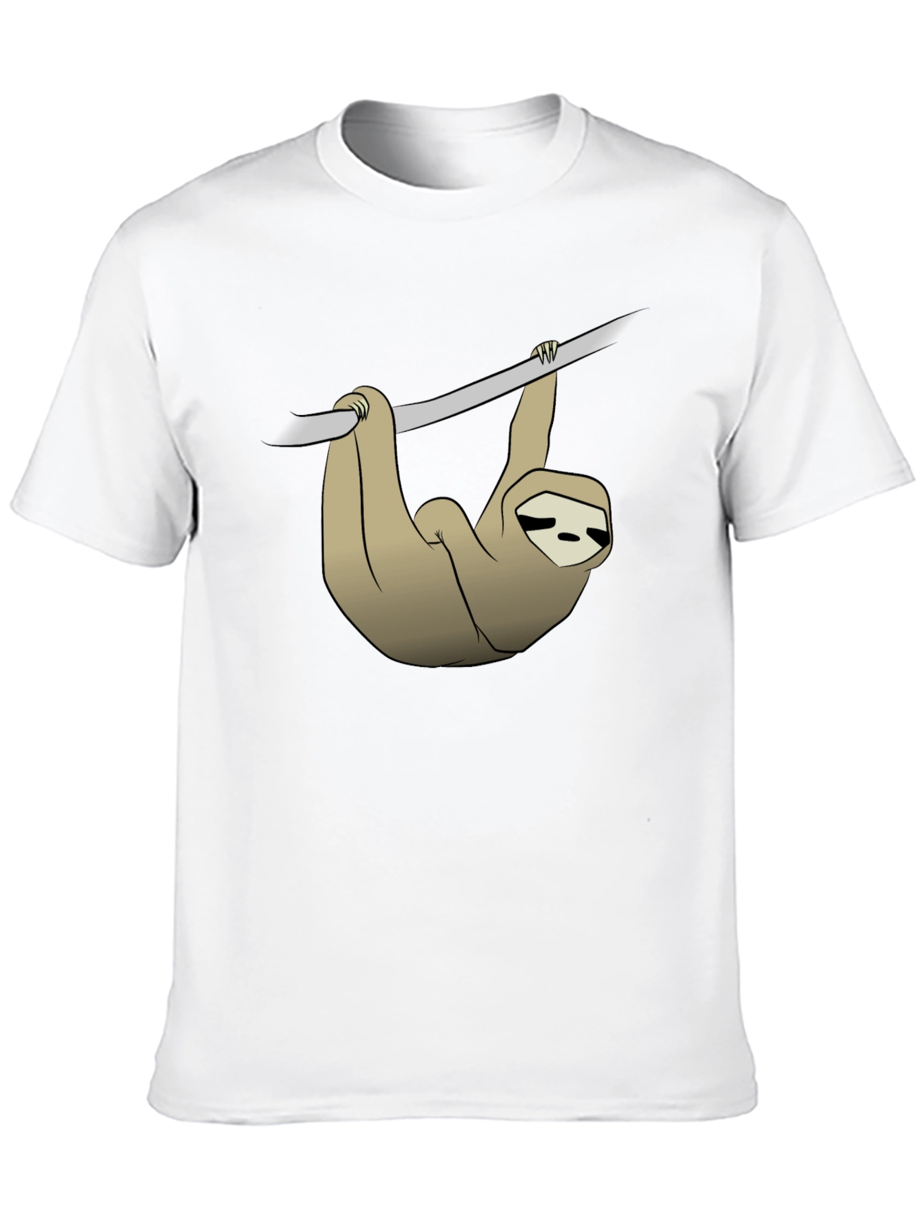 Sloth Hanging on Branch Graphic T-Shirt