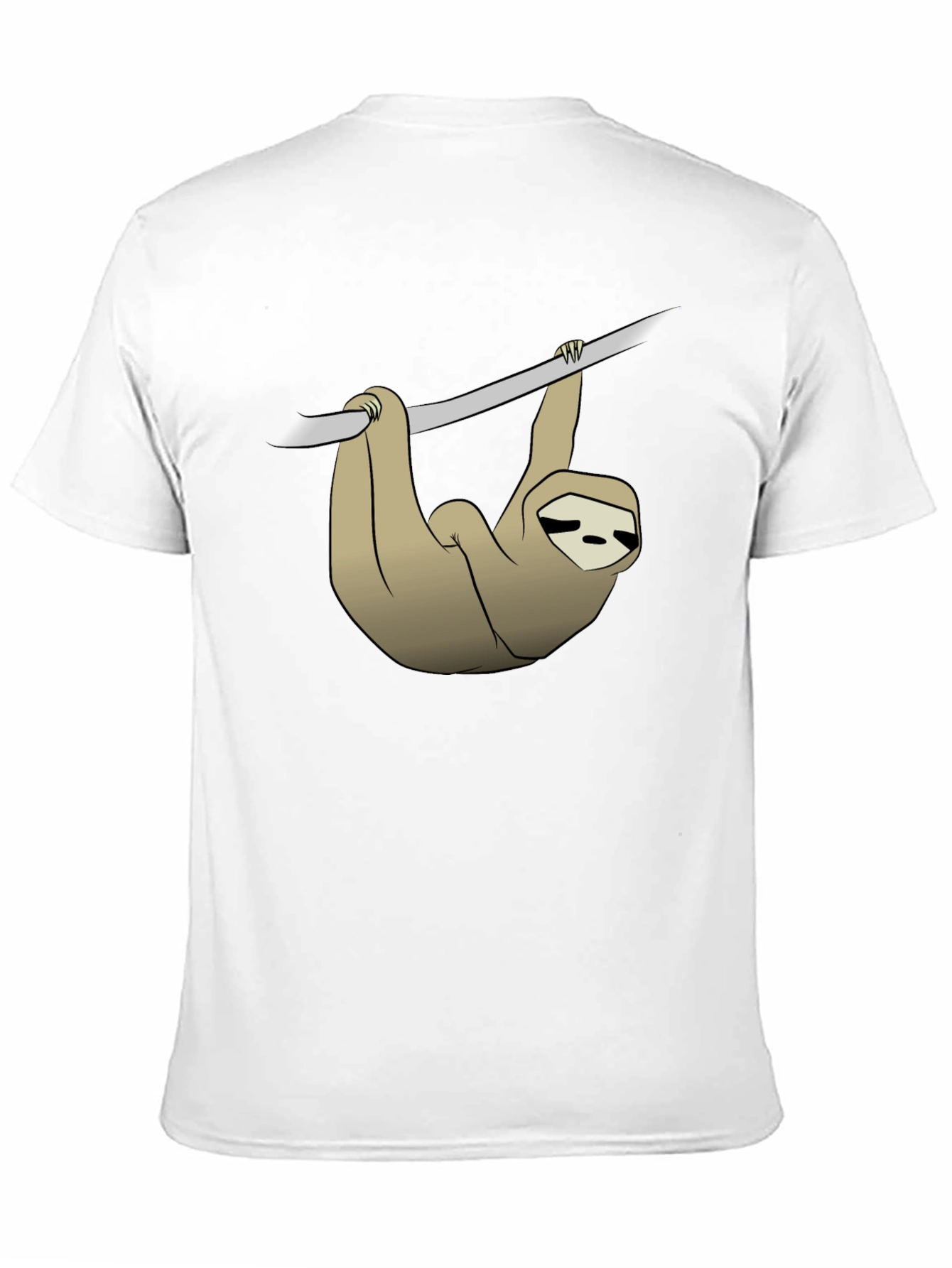 Sloth Hanging on Branch Graphic T-Shirt