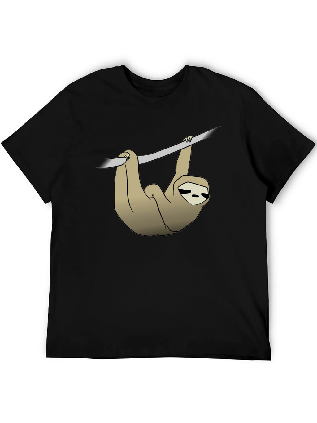 Sloth Hanging on Branch Graphic T-Shirt