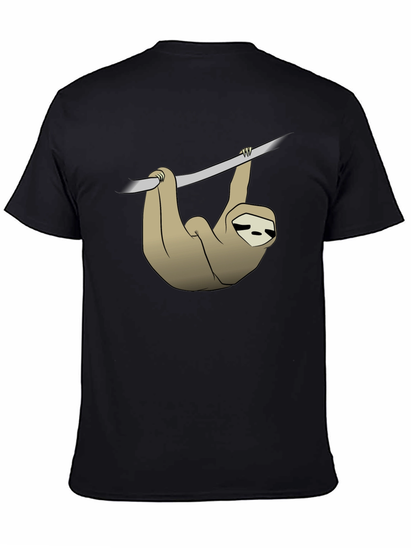 Sloth Hanging on Branch Graphic T-Shirt