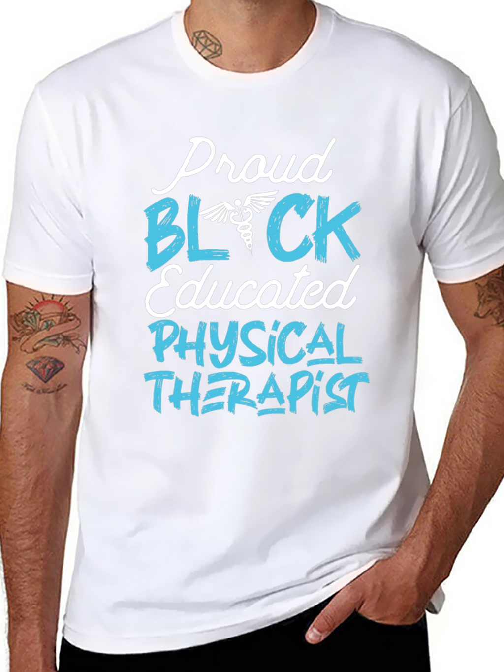 Proud Black Educated Physical Therapist T-Shirt