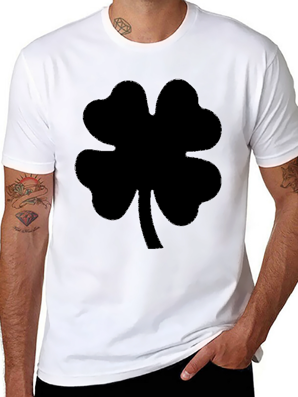 Lucky Clover Black T-Shirt