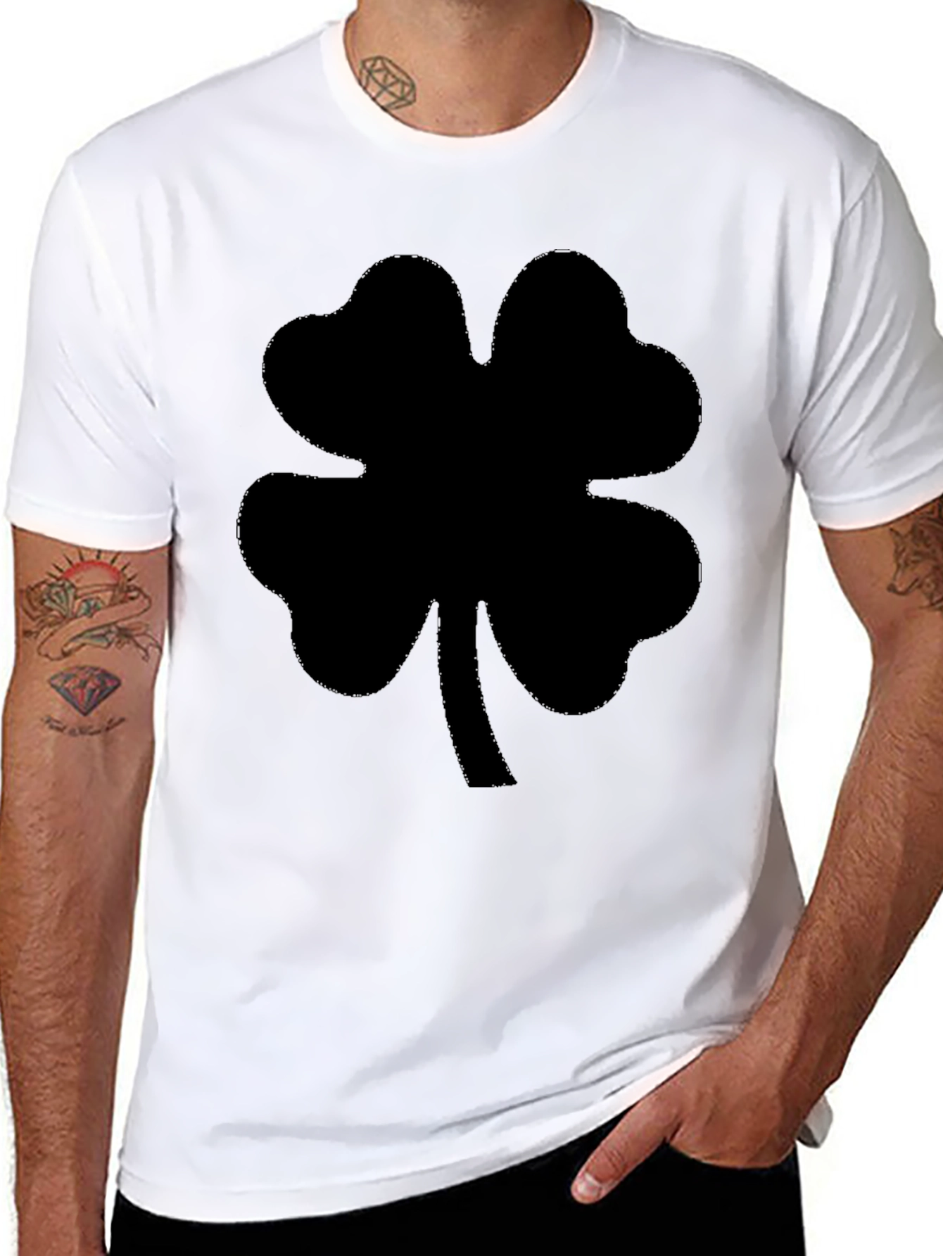 Lucky Clover Black T-Shirt