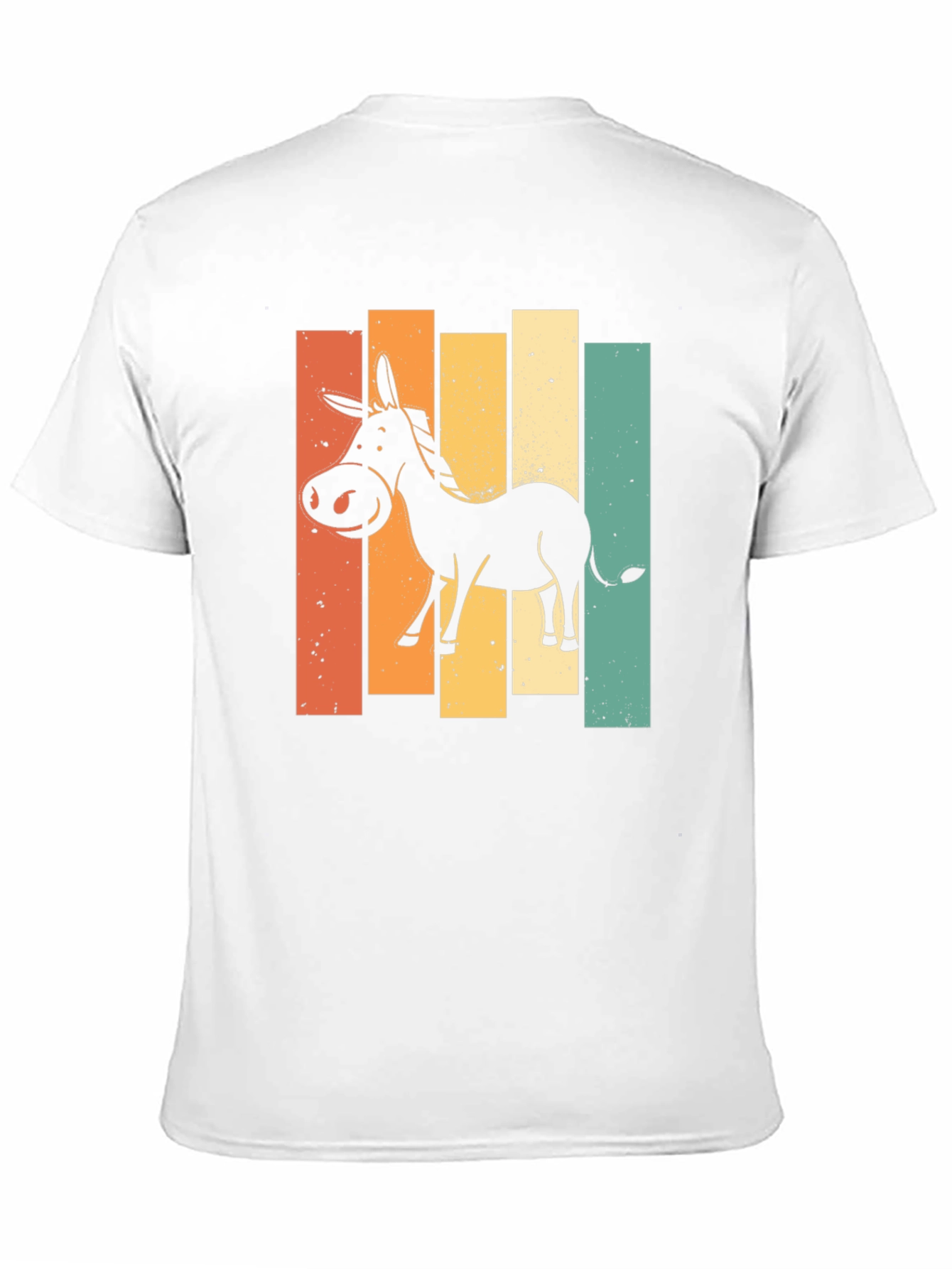 Retro Donkey Graphic T-Shirt - Black